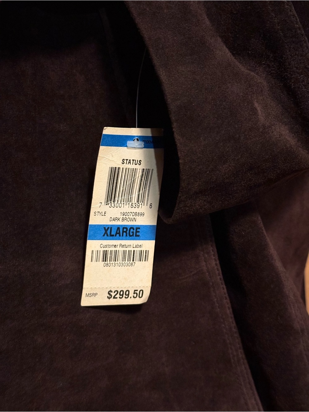 INC International Concepts Dark Brown Trench Coat with Faux-Fur Collar - Picture 4 of 6
